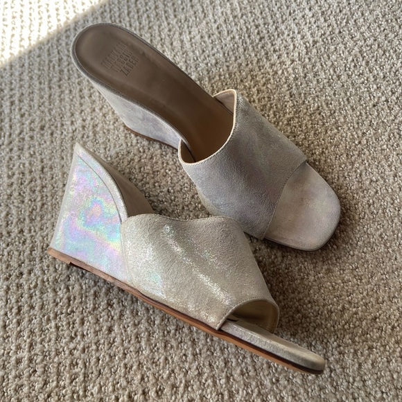 Maryam Nassir Zadeh - opalescent suede mule - Picture 2 of 6